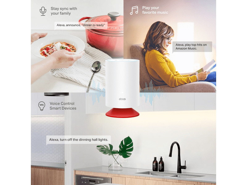 TP-Link Deco Voice X20 AX1800 Mesh Wi-Fi 6 Rendszer + Alexa
