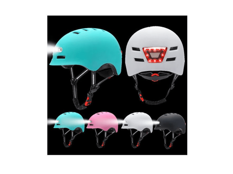 Kello Bukósisak elöl-hátul LED lámpával, S, Kék