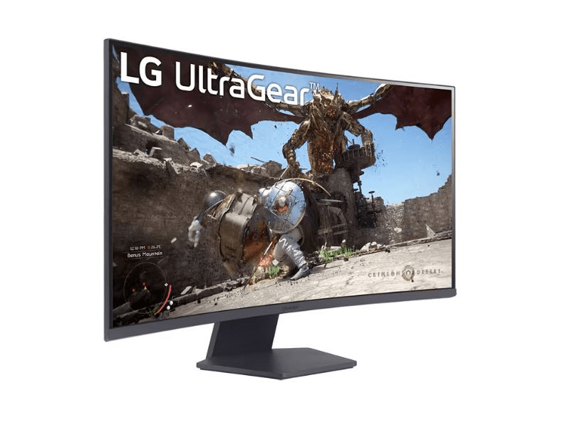 LG 32GS60QC-B 32” QHD Ívelt gamer monitor