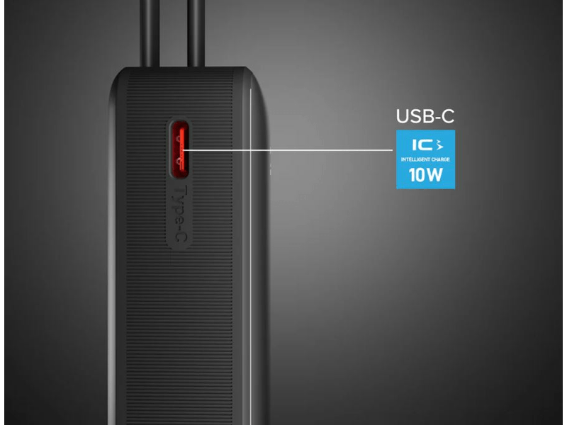 SBS 5000mAh LCD USB-C  powerbank, crna (TEBB5000LCDTCK)