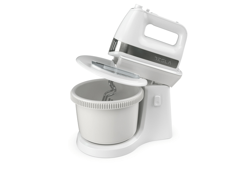 Tálas kézi mixer 500W fehér-inox