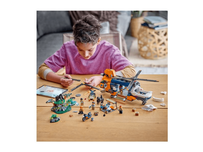 LEGO® City Dzsungelkutató helikopter a bázison (60437)