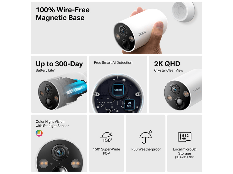 TP-Link TC85 Smart Vezeték nélküli biztonsági kamera