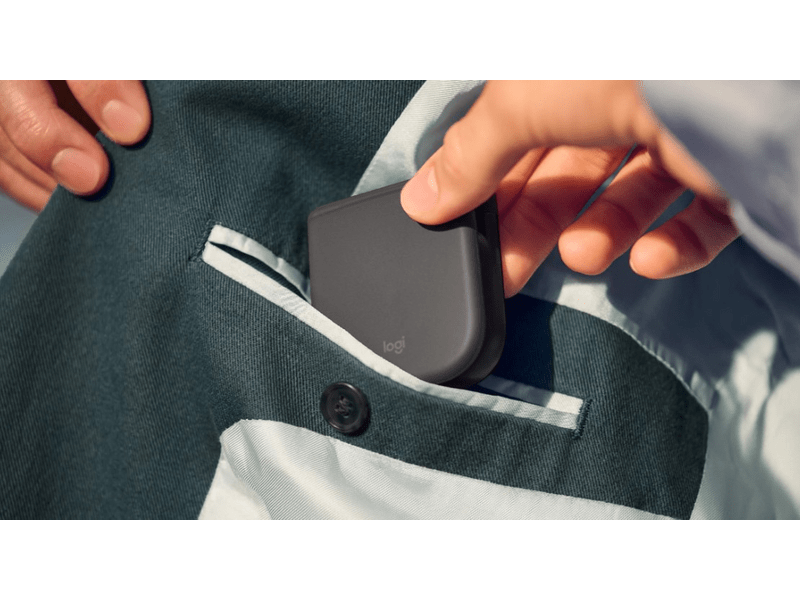 Logitech Mobi Fold vezeték nélküli egér, grafitszürke (910-007604)
