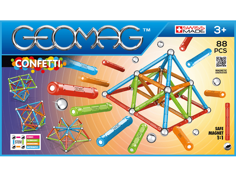 Geomag Confetti Mágneses építőjáték, 88 db (20GMG00353)