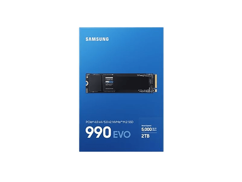 Samsung MZ-V9E2T0BW 990 EVO PCIe 4.0 NVMe M.2 SSD, 2TB