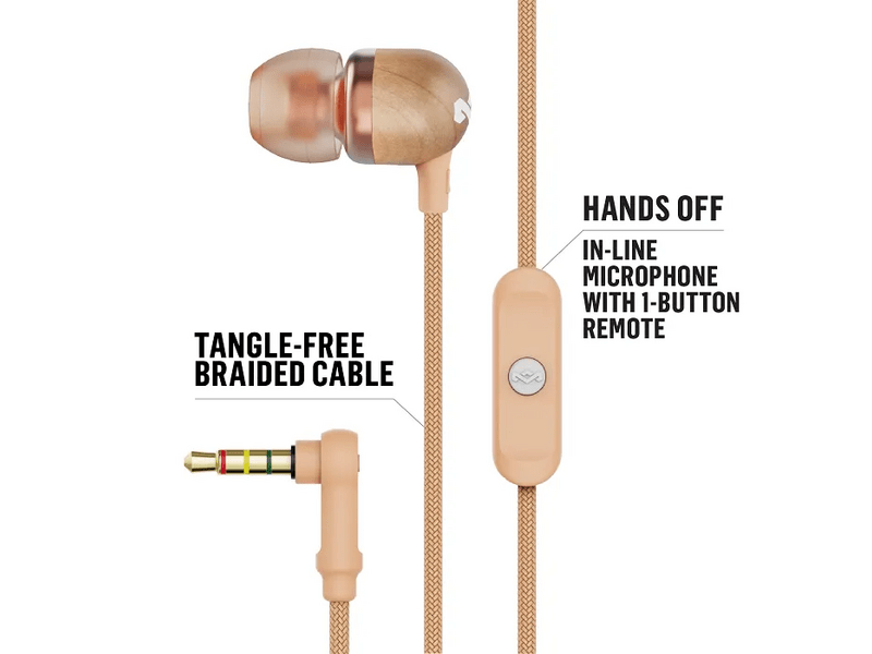 Marley Smile Jamaica  Cooper žičane slušalice (EM-JE041-CP)