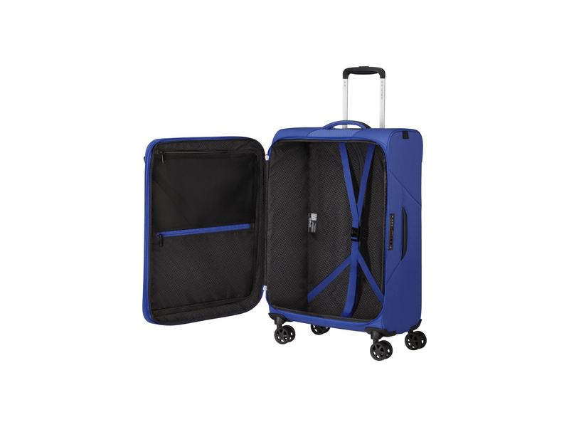 Samsonite Litebeam Spinner Bővíthető bőrönd, 66 cm, kék (146853-4436)