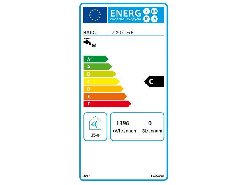 Hajdu Z 80 C ErP Forróvíztároló kerámiafűtővel, 80 L