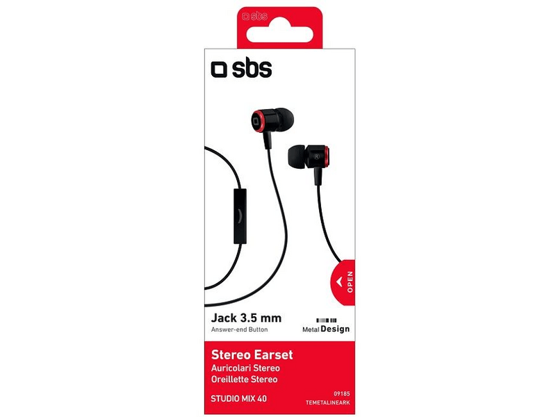SBS Studio Mix 40 Fülhallgató, Fekete