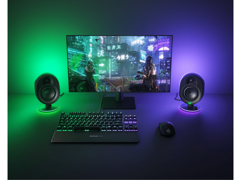 SteelSeries Arena 7 2.1 RGB Gamer hangszóró, fekete (61543)