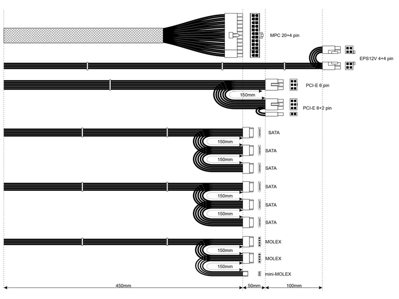Akyga AK-U4-500 500W 80+ Bronze Tápegység