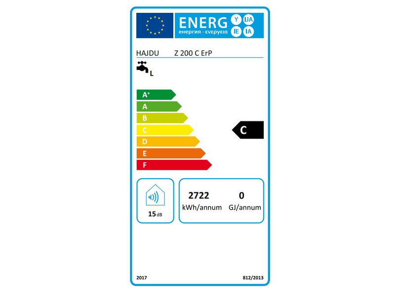 Hajdu Z 200 C ErP Forróvíztároló kerámiafűtővel, 200 L