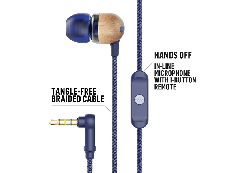 Marley Smile Jamaica Denim žičane slušalice (EM-JE041-DN)