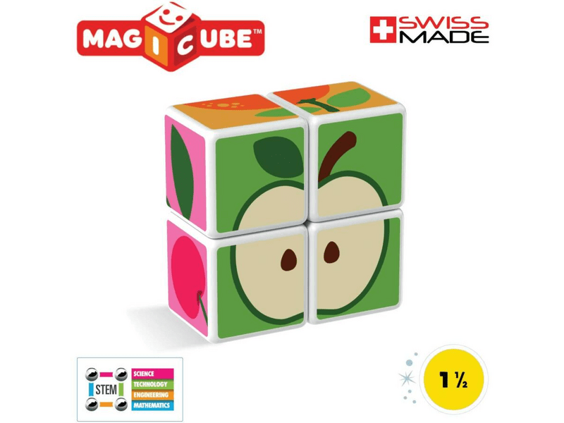 Geomag Magicube Gyümölcsök mágneses építőkocka (20GMG00131)