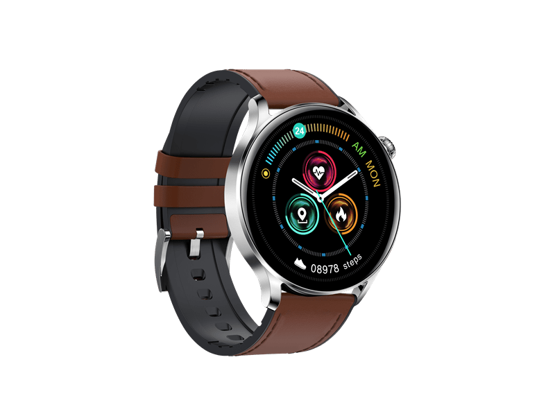 Garett Men Elegance RT Okosóra, világosbarna, bőr szíj