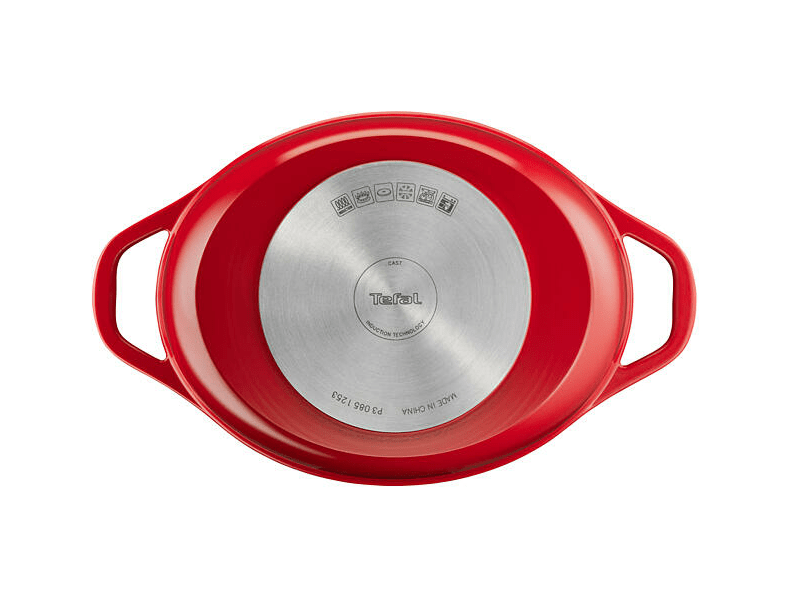 TEFAL Air lábas + fedő 30X23cm piros