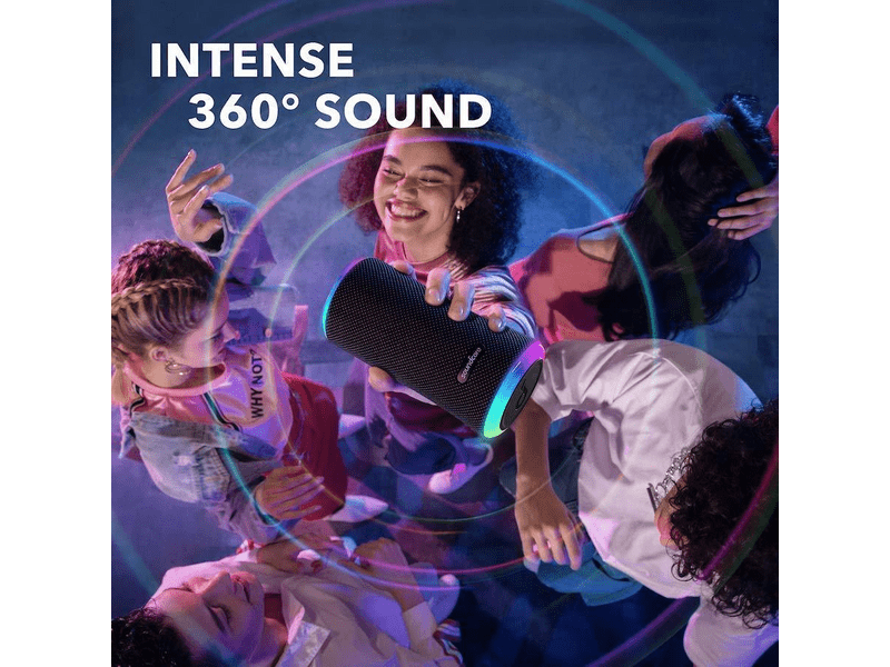 Anker Soundcore Flare II Bluetooth hangszóró, fekete (A3165G11)