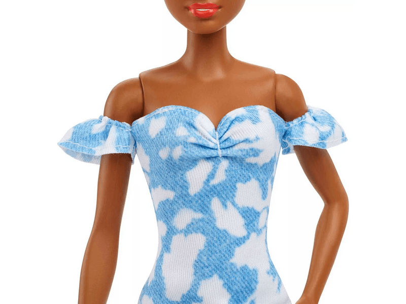 Barbie Fashionistas: Afroamerikai baba kék ruhában (HBV17)