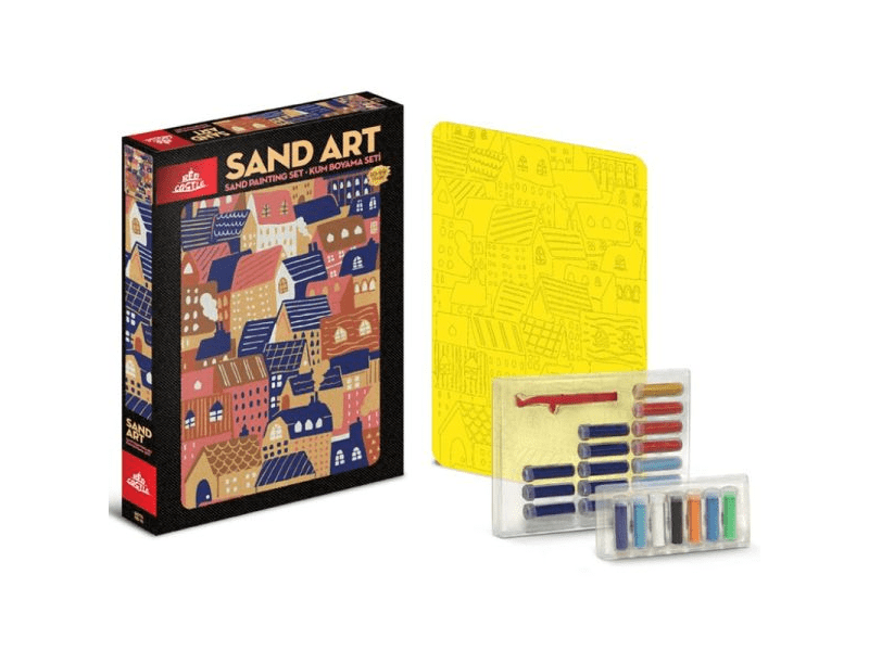 Homokvarázs: Házak homokfestő készlet (YKO-06)