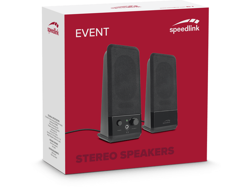 Speedlink Event stereo zvučnik, crni (SL-8004-BK)