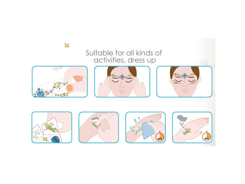 A kis herceg – Arcmatrica és tetováló készlet (TLP244099)