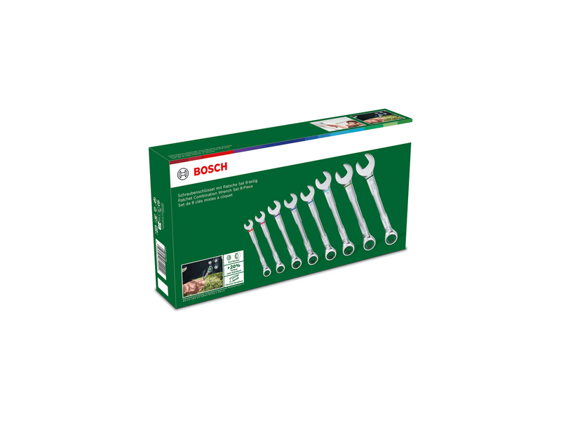 Bosch Racsnis csillag-villáskulcs készlet, 8 db (1600A027PS)