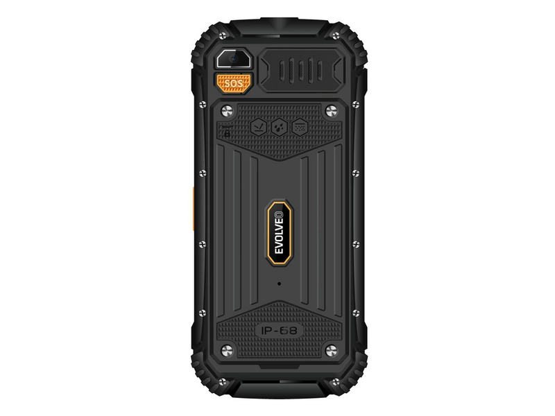 Evolveo StrongPhone Q1 Dual SIM mobiltelefon, fekete/narancs
