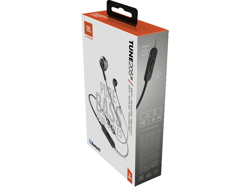 JBL T205 Bluetooth fülhallgató, Fekete