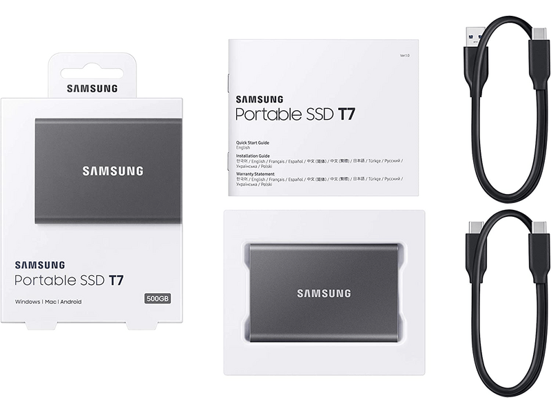 Samsung T7 USB 3.2 1TB vanjski SSD (MU-PC1T0T)