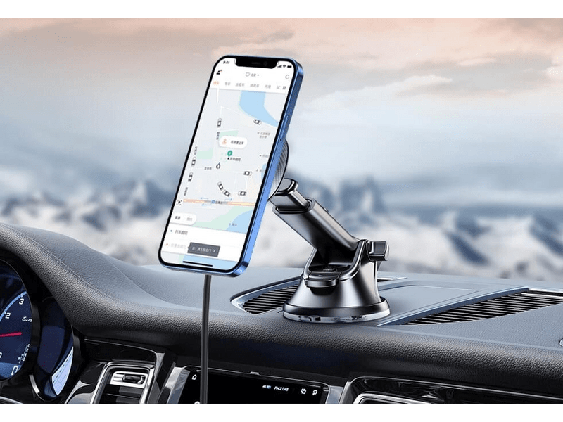 Swissten Autós telefontartó és MagSafe töltő, 15W (65010610)