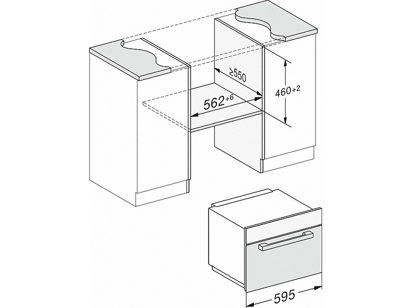 Miele M 7240 TC Beépíthető mikrohullámú sütő