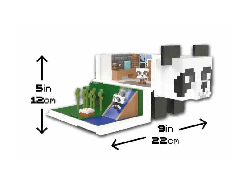 MINECRAFT MINI FIGURA PANDA JÁTÉKSZETT