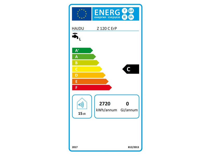 Hajdu Z 120 C ErP Forróvíztároló kerámiafűtővel, 120 L
