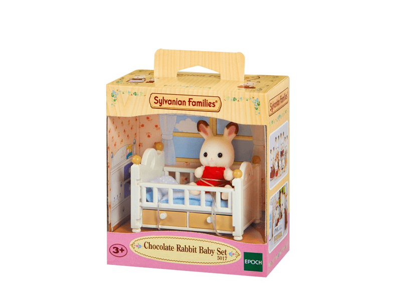 Sylvanian Families Csoki Nyuszi bébi kisággyal (5017)