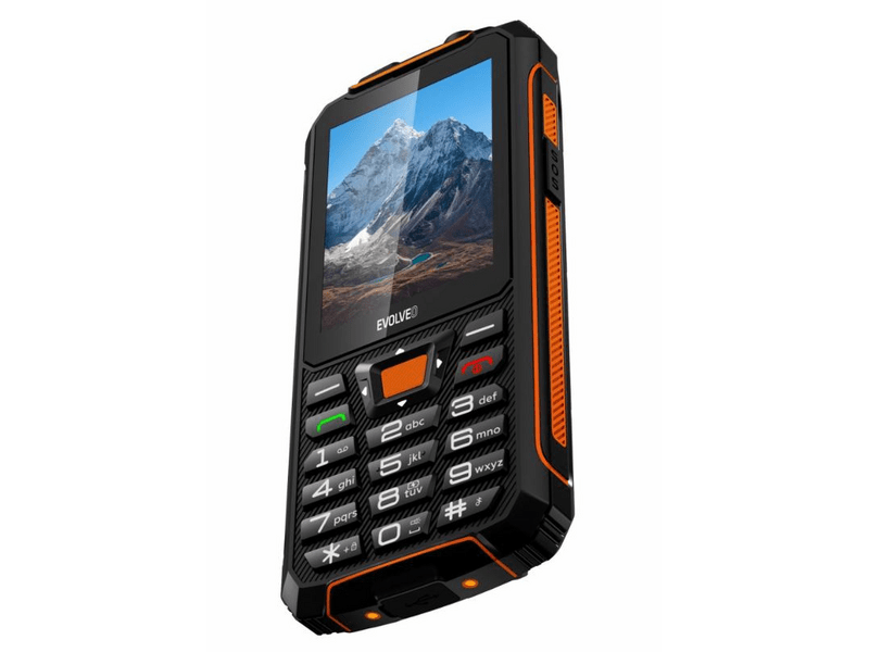 Evolveo StrongPhone Z6 Mobiltelefon, fekete/narancssárga