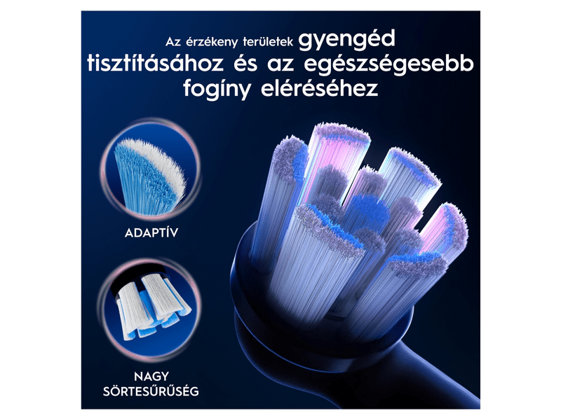 Oral-B iO Gentle Care fogkefefej, fekete, 4 db