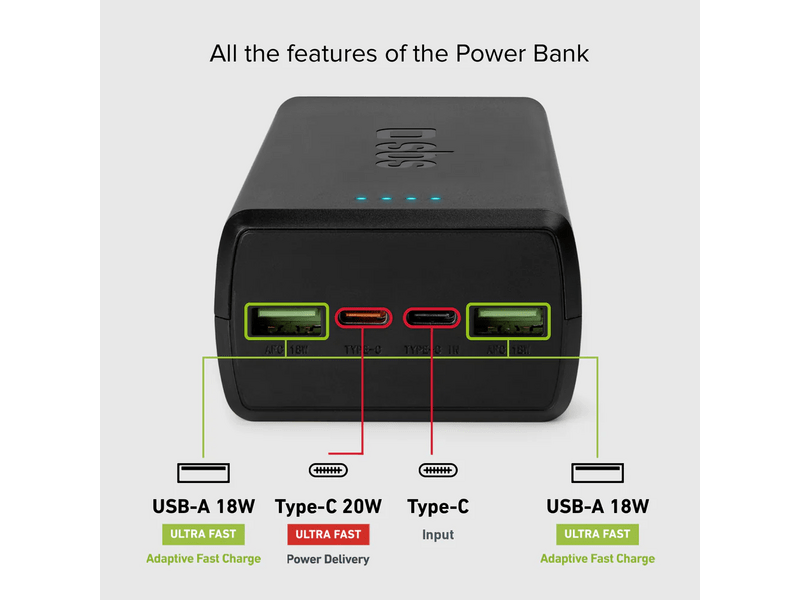 SBS 20W 30.000mAh PowerBank (TTBB30000PD20K)