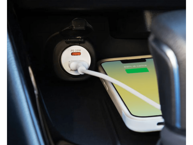 SBS PD 20W/AFC 18W auto punjač, bijeli (TECRPD20W)