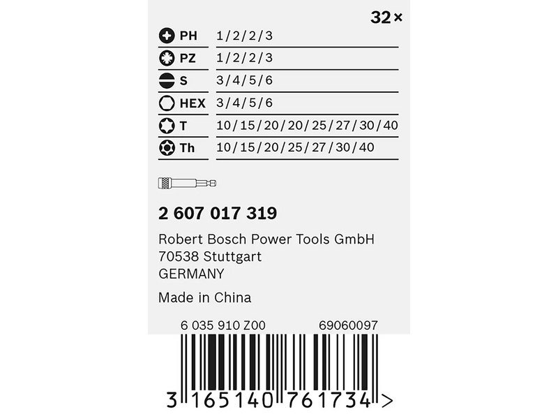 Bosch Extra Hard Csavarbit készlet, 32 db (2607017319)
