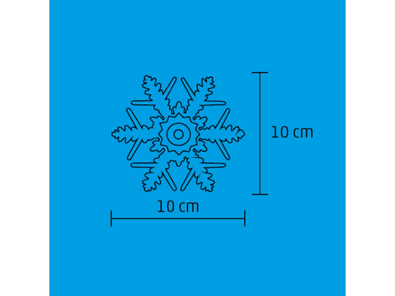 Home KID 331/WH LED snježni kristalni ukras za prozor