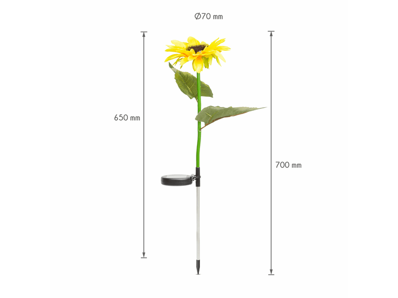 Garden of Eden 11722 Leszúrható szolár napraforgó, 2 db