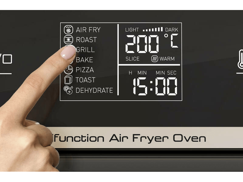 Multifunkciós airfryer,fekete