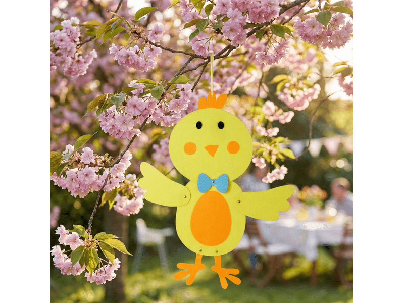 Family 57964A Húsvéti függő filcdekoráció, csibe