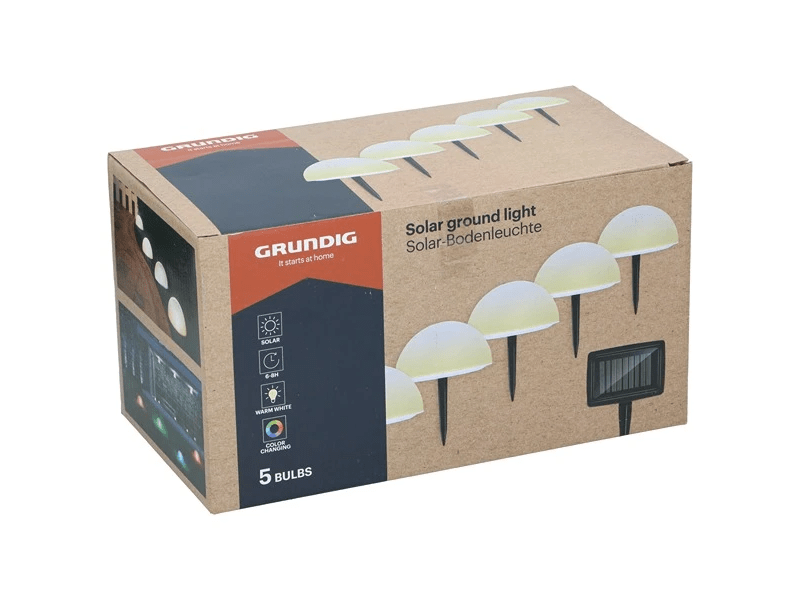 Grundig Solar kerti lámpa, leszúrható félgömb, 5 db