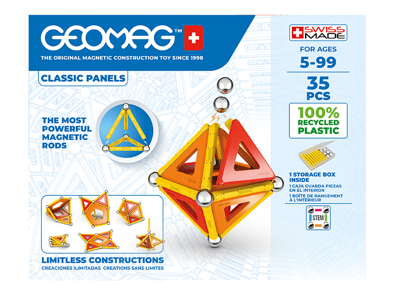 Geomag Green Line Classic Panel Mágneses építőjáték, 35 db (20GMG00470)