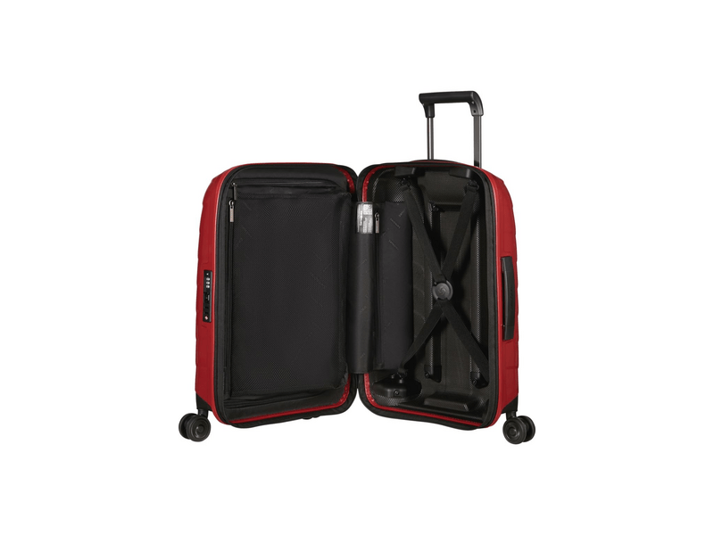 Samsonite Attrix Spinner Bővíthető bőrönd, 55 cm, piros (146117-1726)