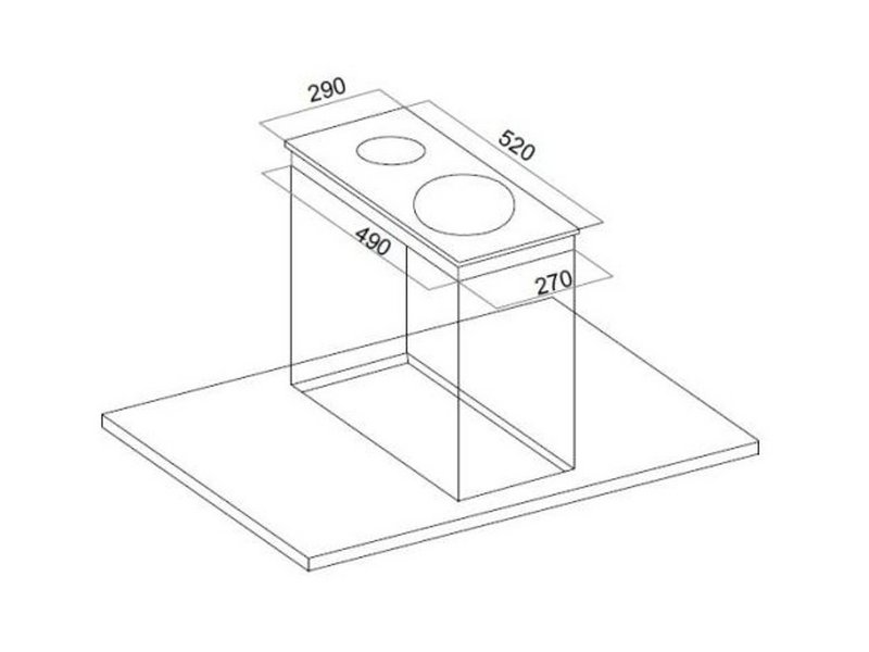 Davoline DVC 30T Beépíthető domino kerámia főzőlap