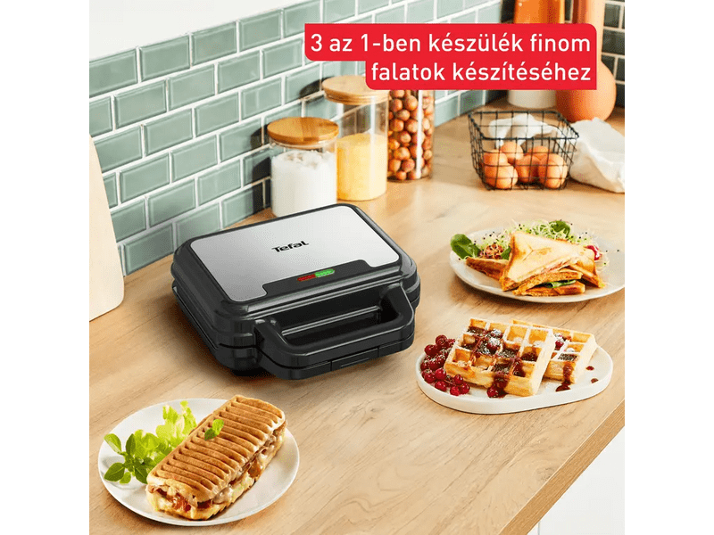 Tefal SW383D10 UltraCompact 3 az 1-ben szendvicssütő