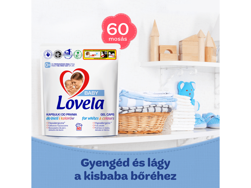 Lovela Baby Hipoallergén Mosókapszula, 60 db